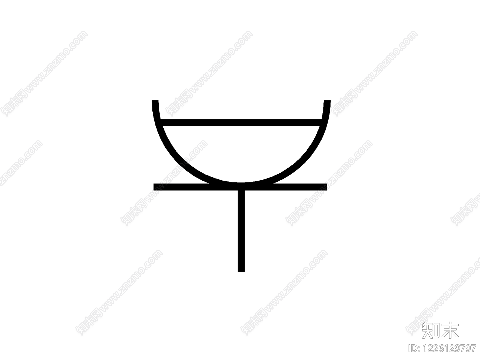 摆件cad施工图下载【ID:1226129797】