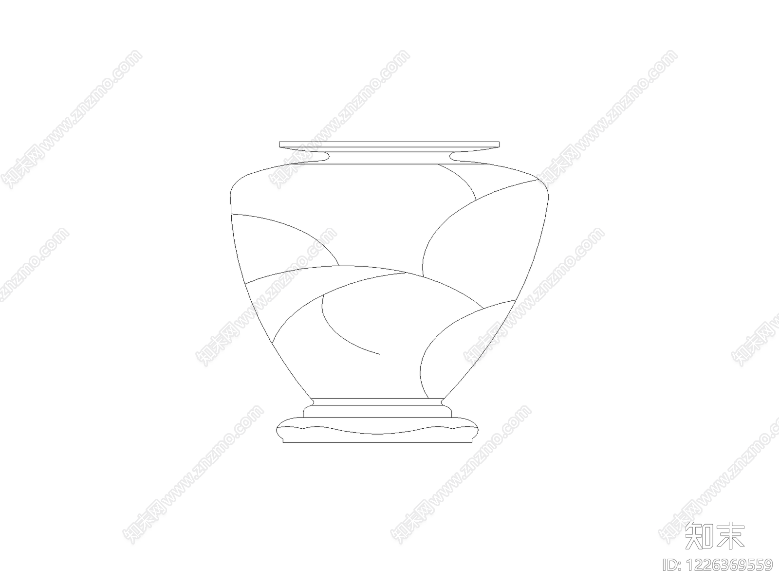摆件cad施工图下载【ID:1226369559】