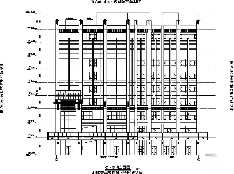 [宁夏]高层现代风格商业综合体建筑施工图（含效果图及...cad施工图下载【ID:151454160】