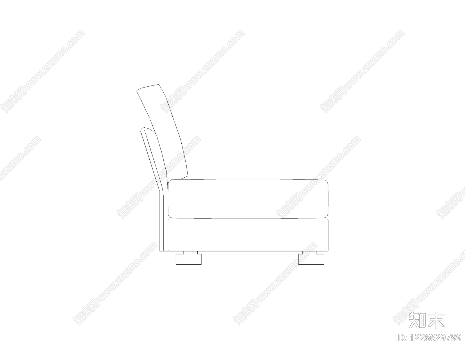 沙发cad施工图下载【ID:1226629799】