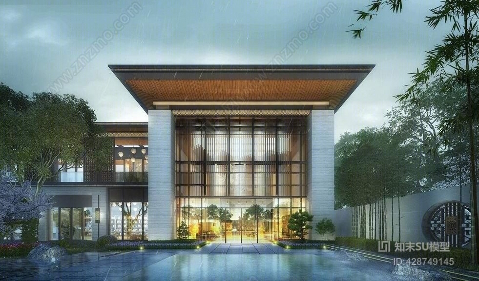 南宁融创青溪府示范区SU模型下载【ID:428749145】