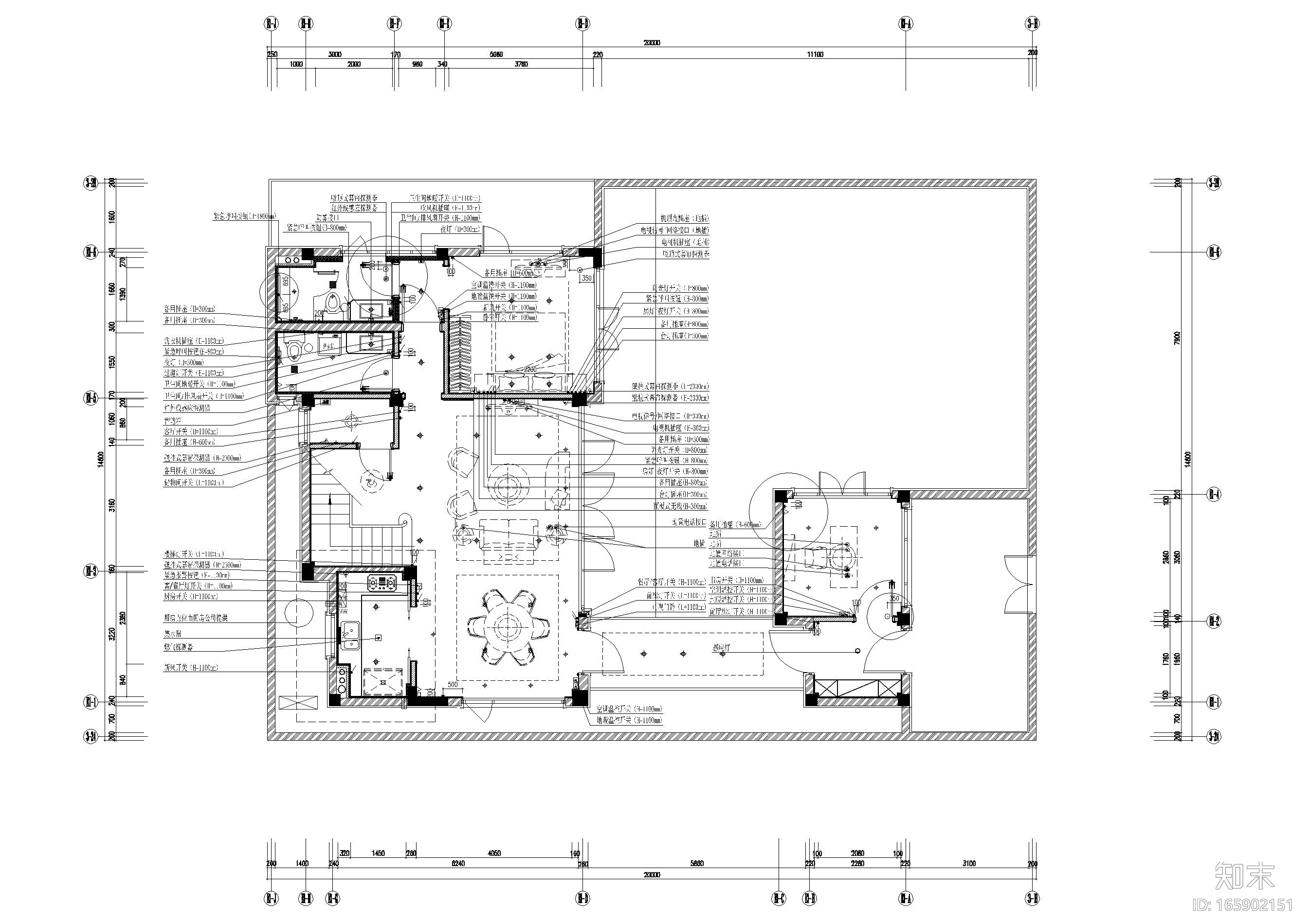 [广西]绿城新古典样板间装饰施工图+效果图施工图下载【ID:165902151】