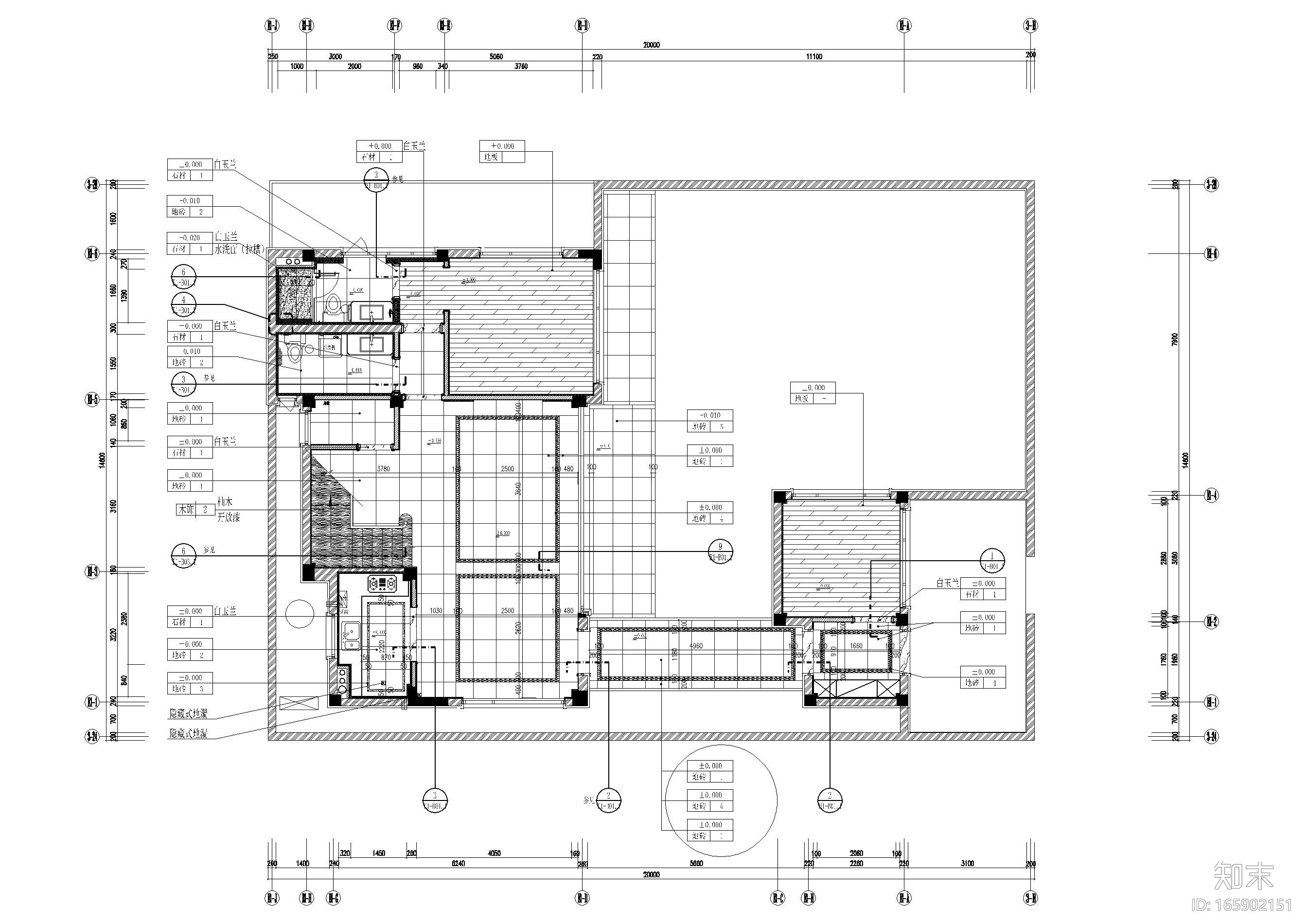 [广西]绿城新古典样板间装饰施工图+效果图施工图下载【ID:165902151】