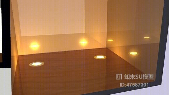 现代景观灯SU模型草图