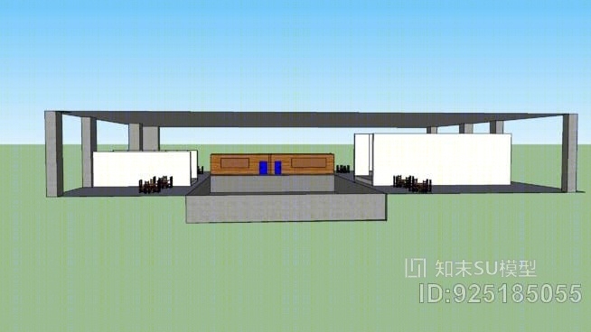 户外健身房SU模型下载【ID:925185055】