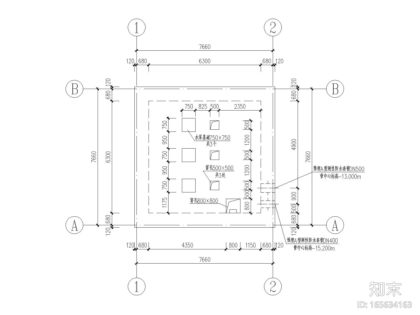 钢筋混凝土结构cad施工图下载【ID:165634163】