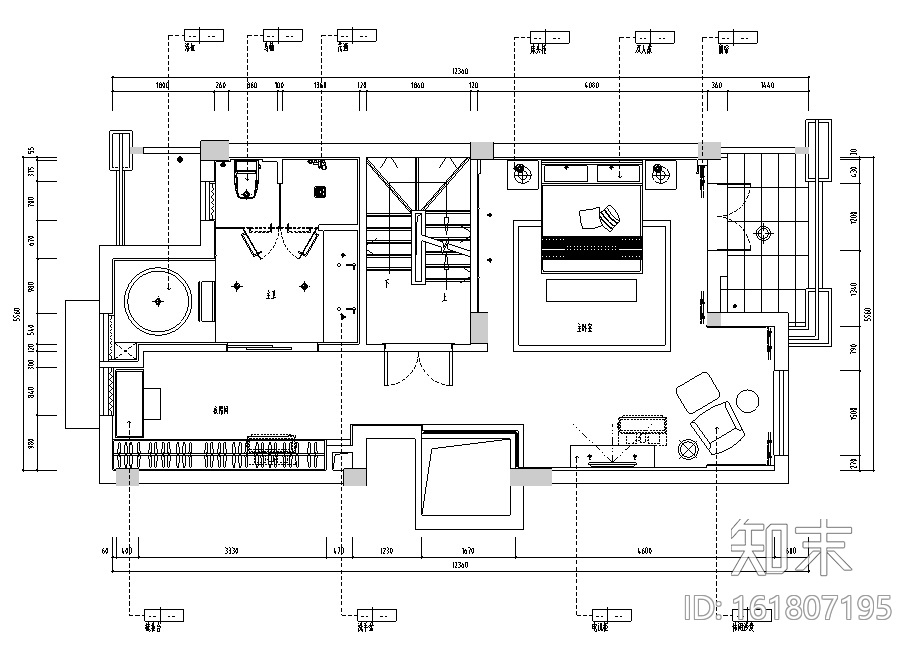 [宁波]详细全套简约中式三层别墅样板房施工图(含效果...施工图下载【ID:161807195】