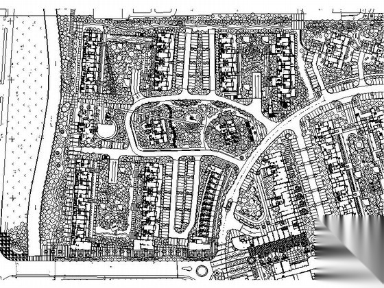 [青岛]魅力新城居住区景观规划设计施工图cad施工图下载【ID:161086165】