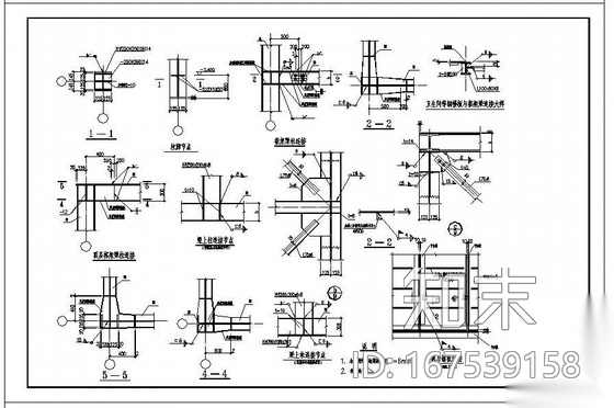 某钢结构别墅设计图cad施工图下载【ID:167539158】