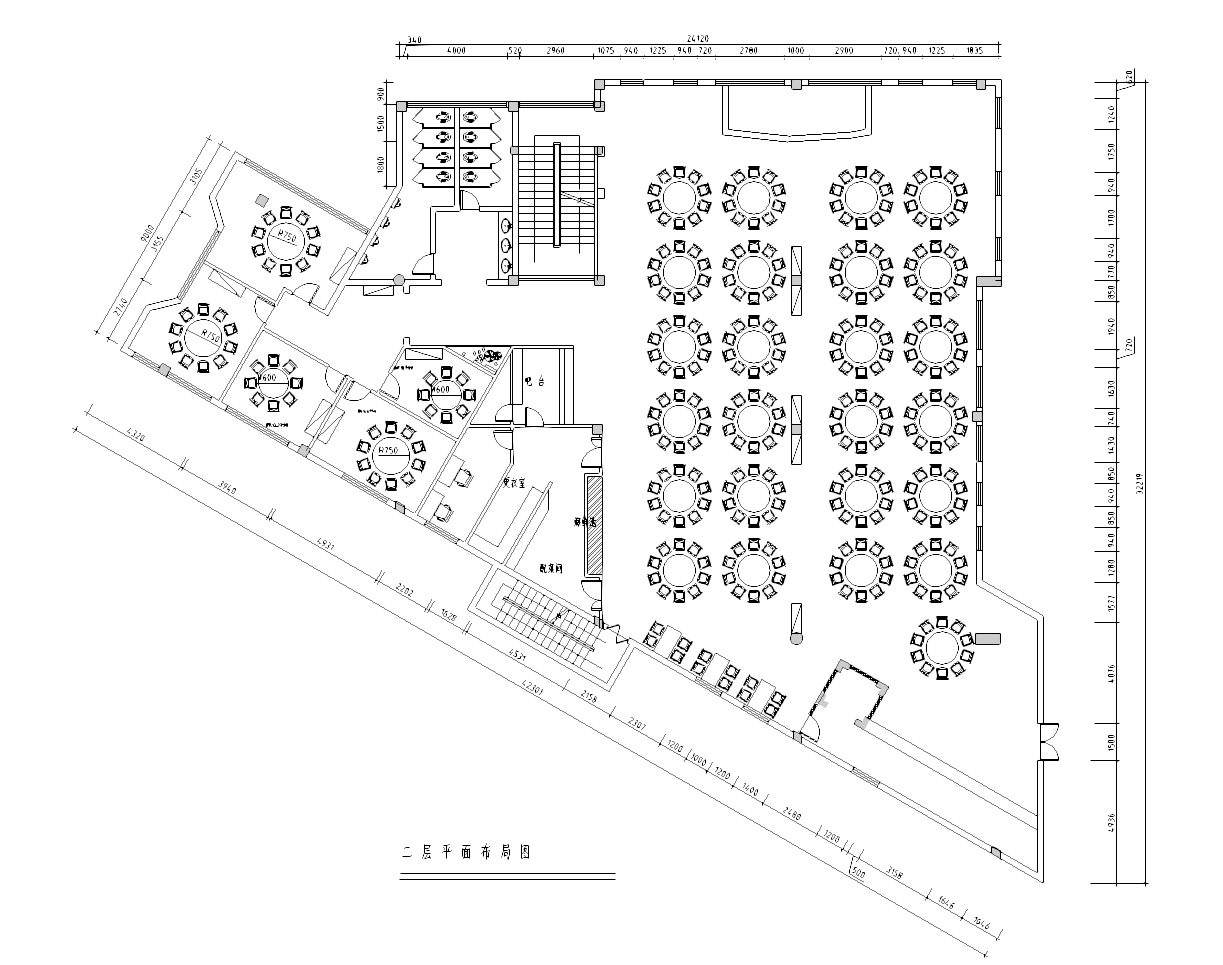 [福建]新中式风格酒楼装修设计完整施工图cad施工图下载【ID:161760105】