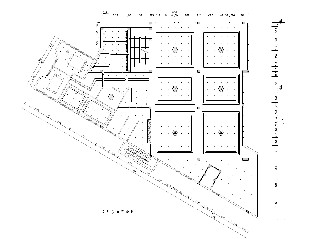 [福建]新中式风格酒楼装修设计完整施工图cad施工图下载【ID:161760105】