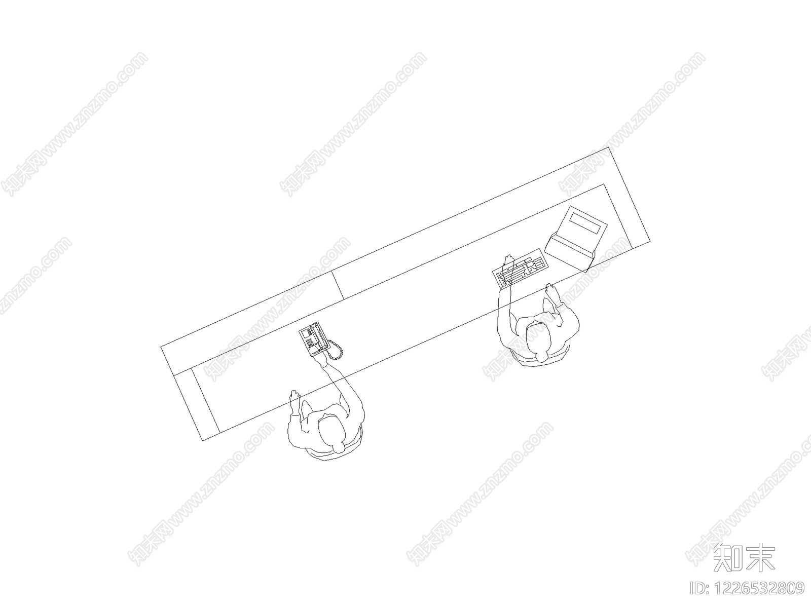 现代办公家具图库CAD图纸