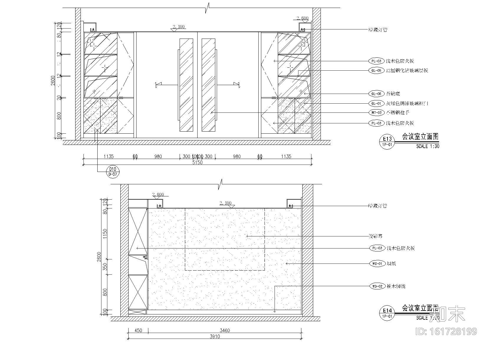 [江苏]锦光生命书房办公空间施工图+实景图cad施工图下载【ID:161728199】