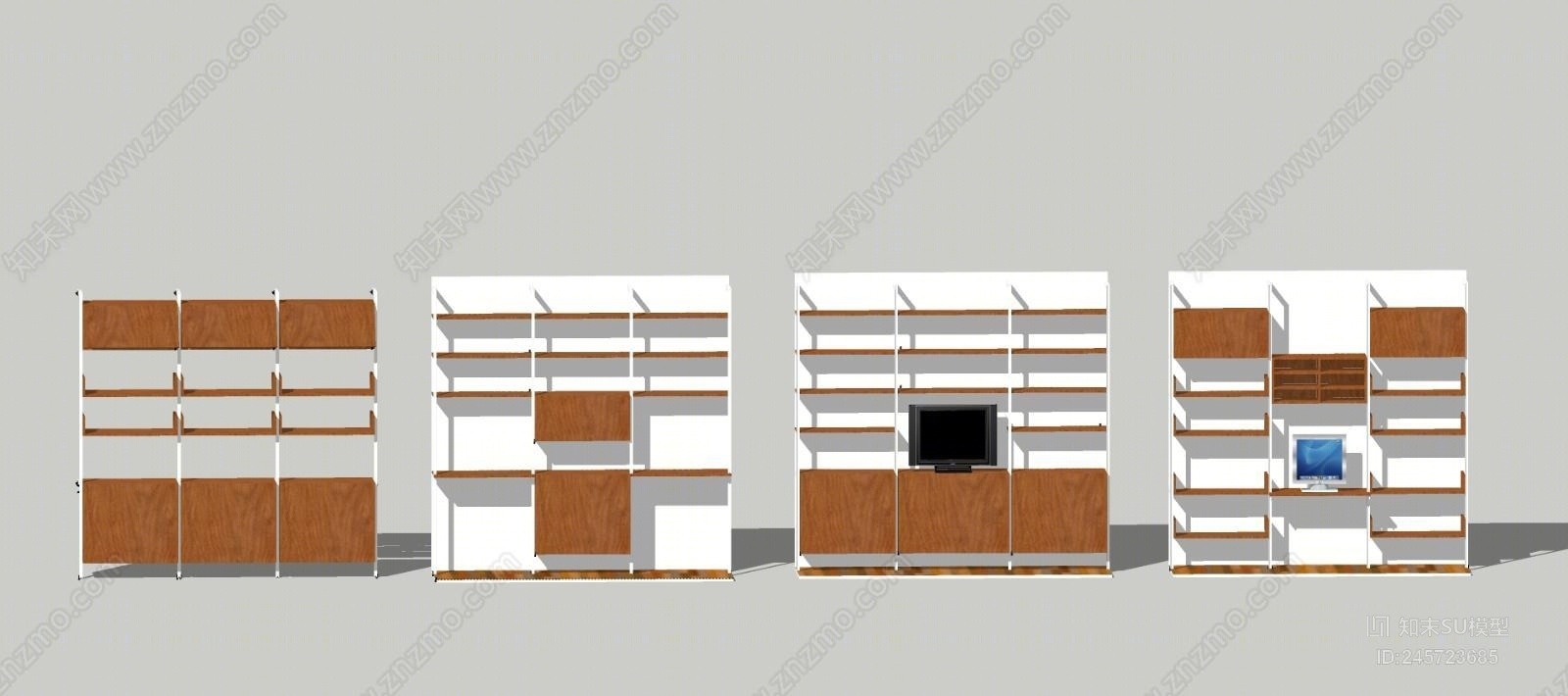 现代文件柜SU模型下载【ID:245723685】
