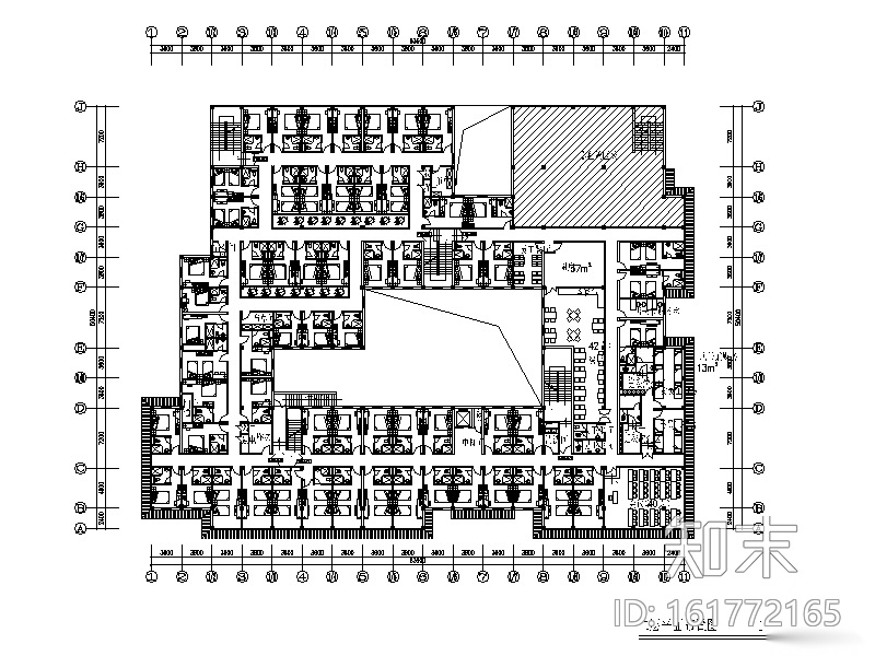 [江苏]全套某连锁酒店设计CAD施工图cad施工图下载【ID:161772165】