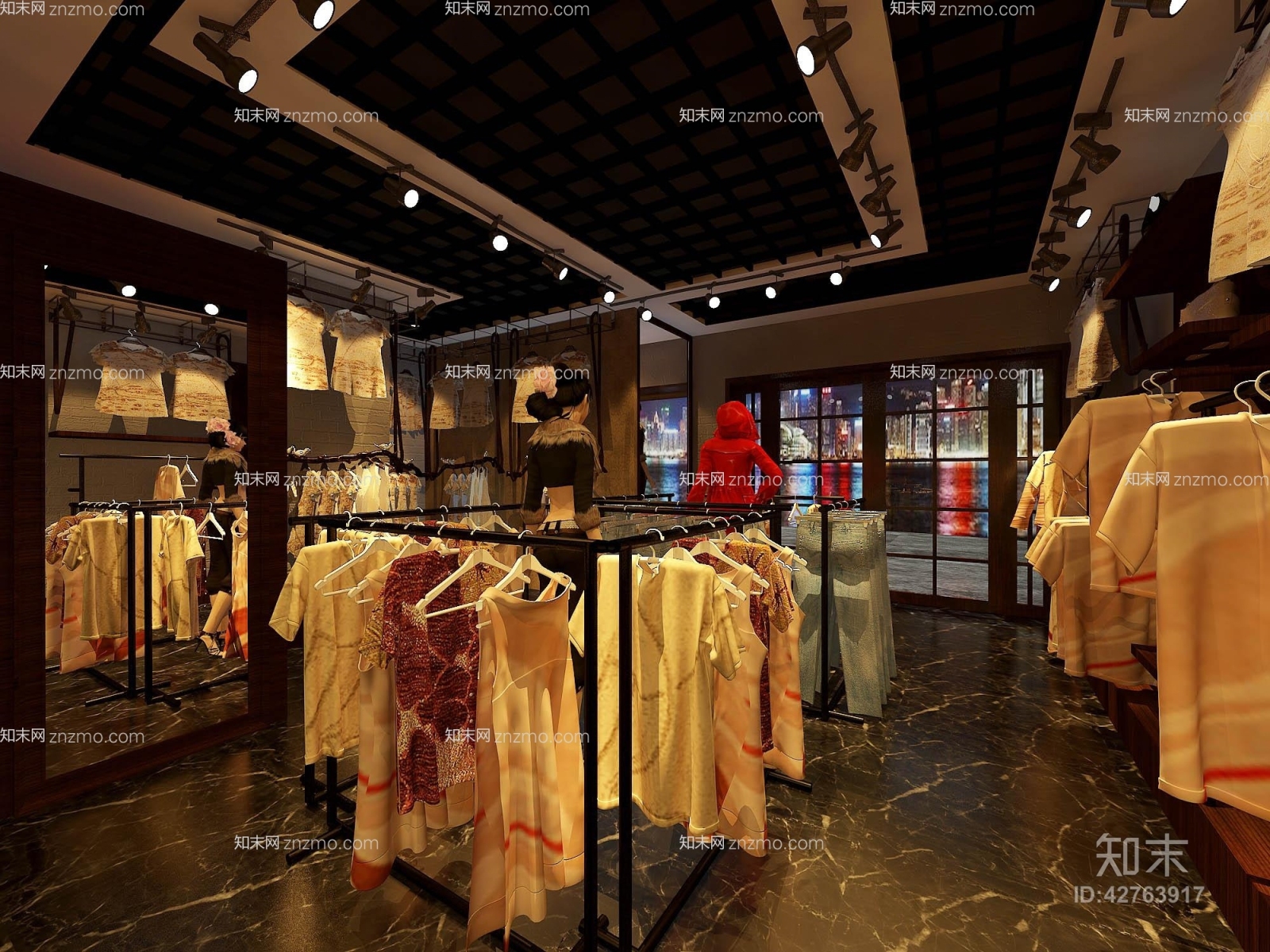 布艺展示服装3D模型下载【ID:42763917】