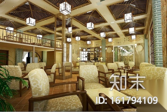 天和茶楼设计方案图（含效果）施工图下载【ID:161794109】