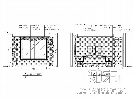 [上海]精品时尚简欧风格商品两居室样板间CAD装修施工图...cad施工图下载【ID:161820124】