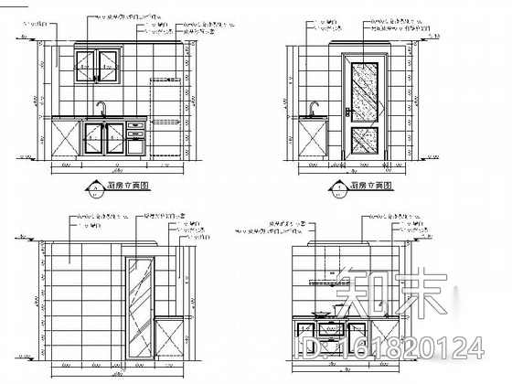 [上海]精品时尚简欧风格商品两居室样板间CAD装修施工图...cad施工图下载【ID:161820124】