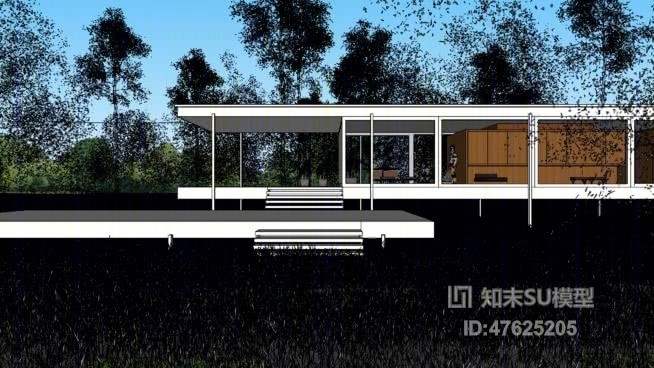 独栋别墅SU模型下载【ID:47625205】