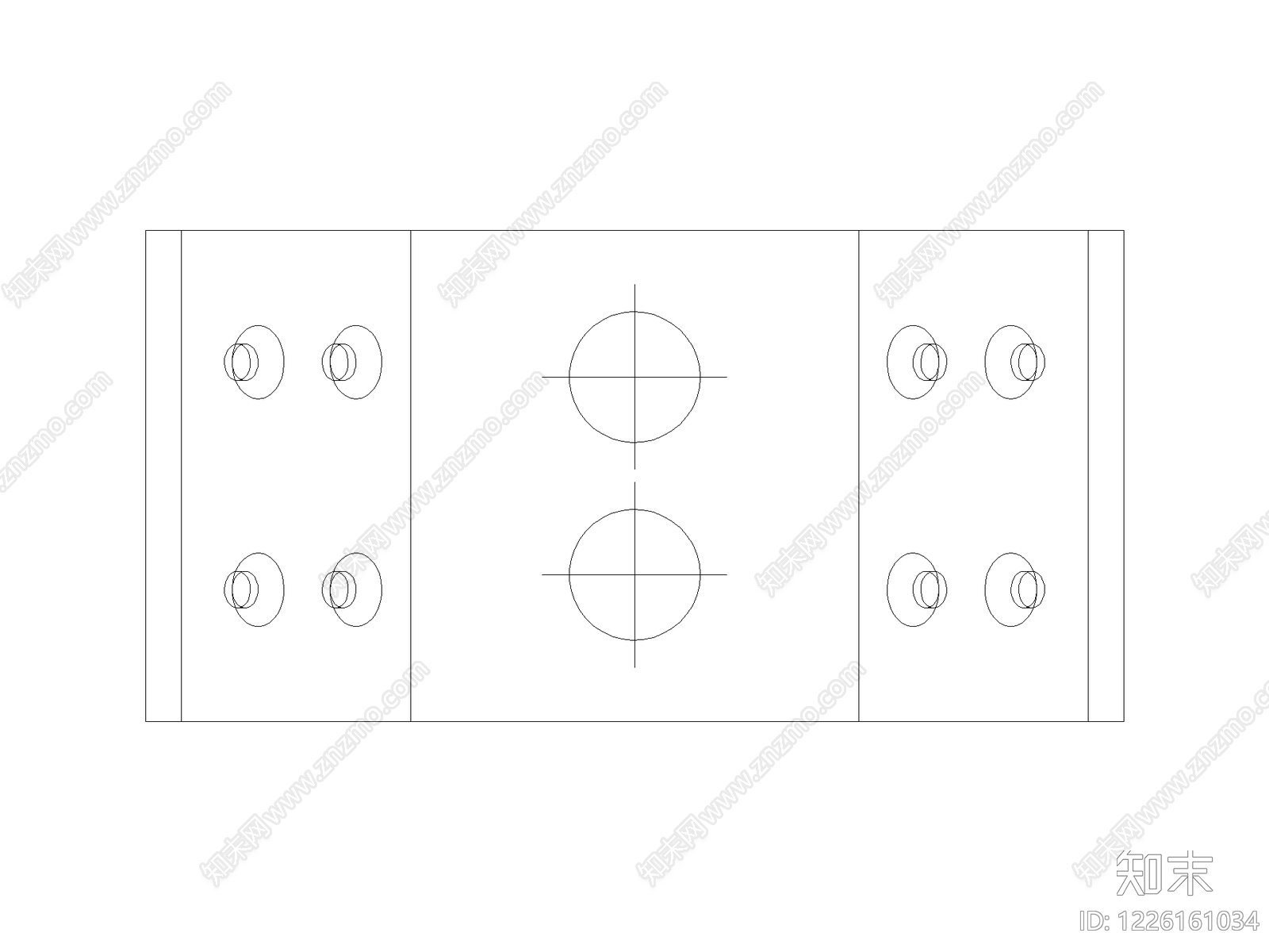 现代五金管件CAD图纸