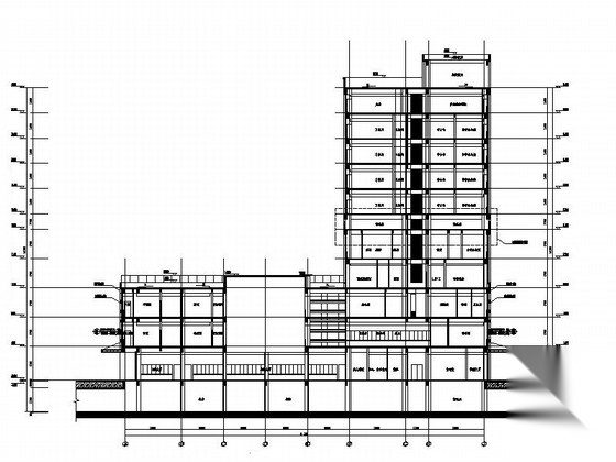 [江苏]现代风格市级甲等医院综合楼建筑设计施工图（知名...施工图下载【ID:165143114】