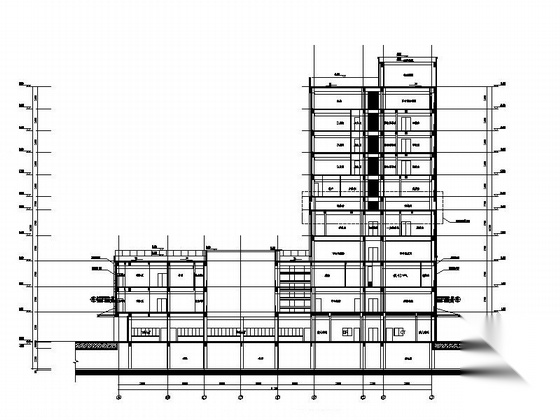 [江苏]现代风格市级甲等医院综合楼建筑设计施工图（知名...施工图下载【ID:165143114】