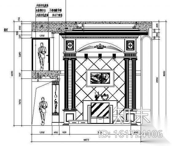 某三层别墅装修图cad施工图下载【ID:161724106】