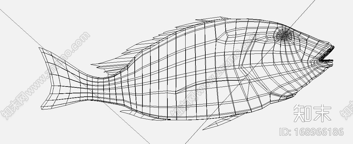 国外写实漂亮鱼一只CG模型下载【ID:168966186】