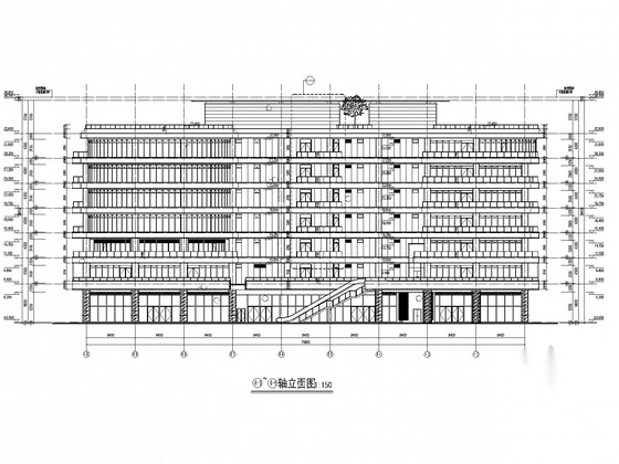 [山东]某9层商住楼建筑施工图（含jpg）cad施工图下载【ID:166726123】