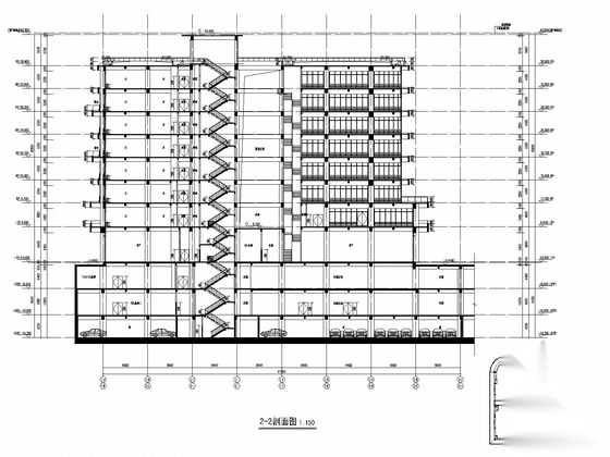 [山东]某9层商住楼建筑施工图（含jpg）cad施工图下载【ID:166726123】