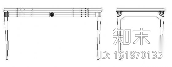桌子图块3cad施工图下载【ID:161870135】