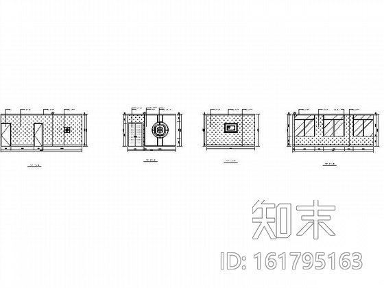 紫艺茶馆装修图cad施工图下载【ID:161795163】