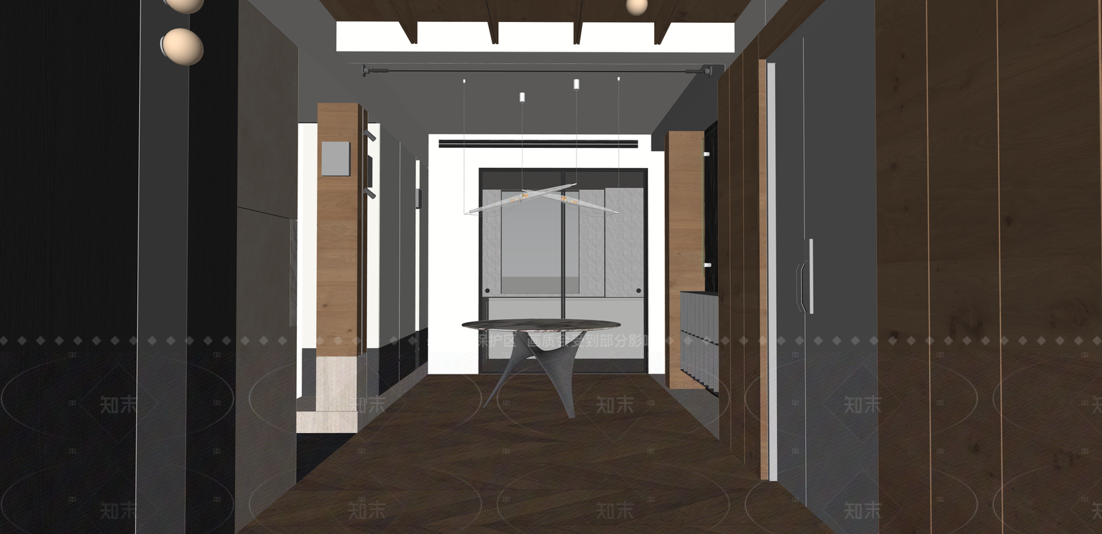 日式玄关SU模型下载【ID:1215205705】
