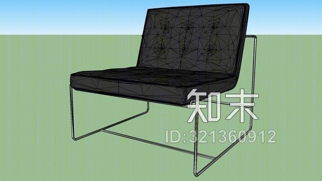 巴塞尔休闲椅（LC012）SU模型下载【ID:321360912】