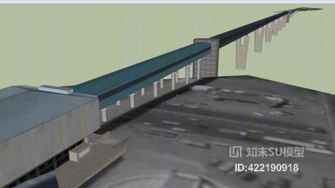新西伯利亚大桥SU模型下载【ID:422190918】