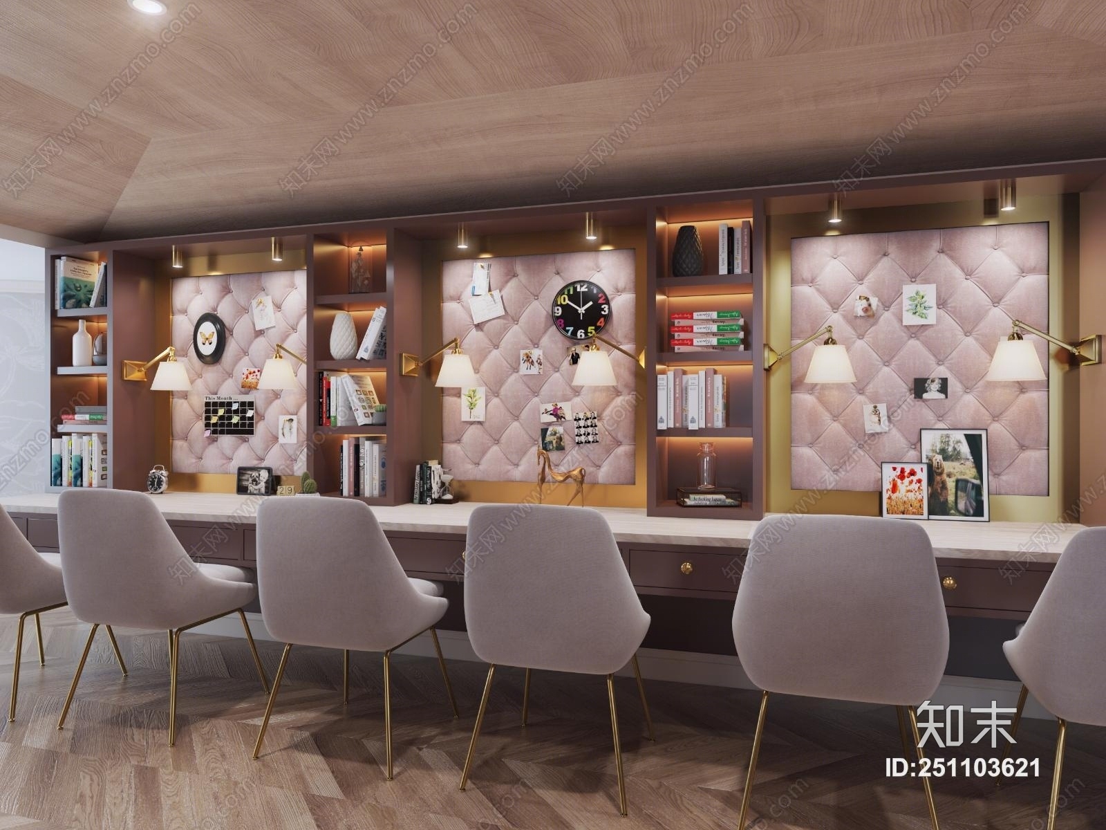 现代大学女生宿舍3D模型下载【ID:251103621】