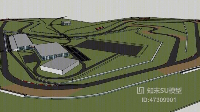Pembrey赛道SU模型下载【ID:47309901】