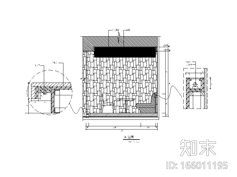 万象城某混搭风格餐厅设计CAD施工图（含效果图）cad施工图下载【ID:166011195】