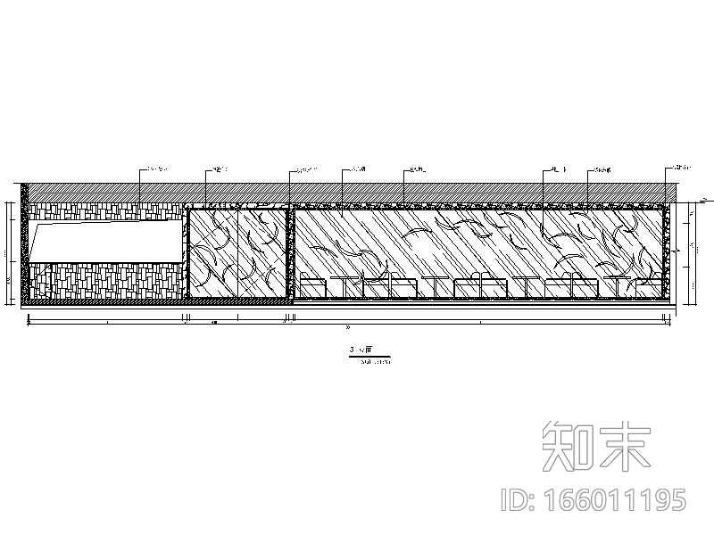 万象城某混搭风格餐厅设计CAD施工图（含效果图）cad施工图下载【ID:166011195】