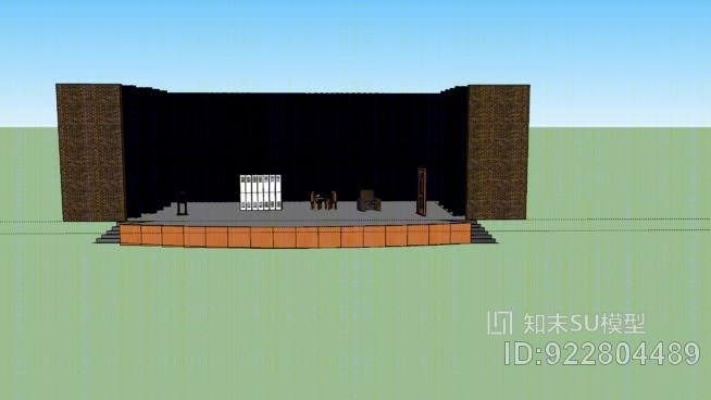 HHM剧场舞台布景SU模型下载【ID:922804489】