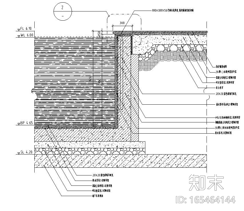 园林景观节点详图|水景游泳池平施工图设计施工图下载【ID:165464144】
