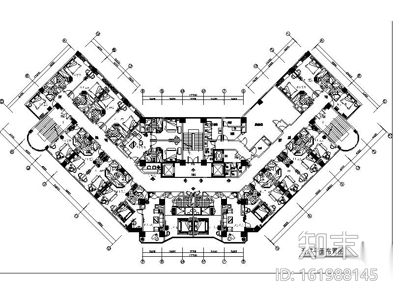 某酒店标准客房装修设计方案施工图下载【ID:161988145】