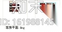 某酒店标准客房装修设计方案cad施工图下载【ID:161988145】