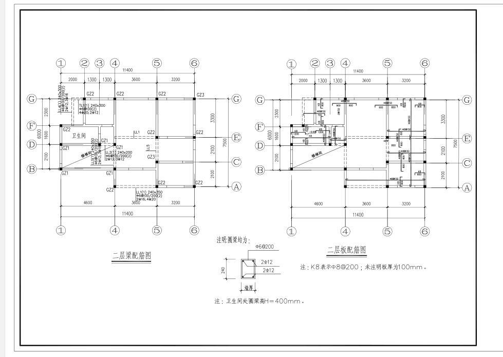 现代风格简约二层别墅建筑设计（效果图+施工图）施工图下载【ID:149872116】