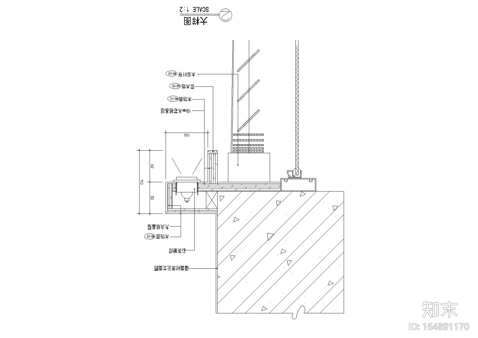 推拉门施工图下载【ID:164891170】