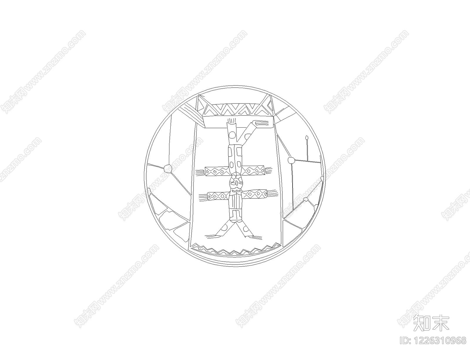 雕塑装饰构件CAD图纸