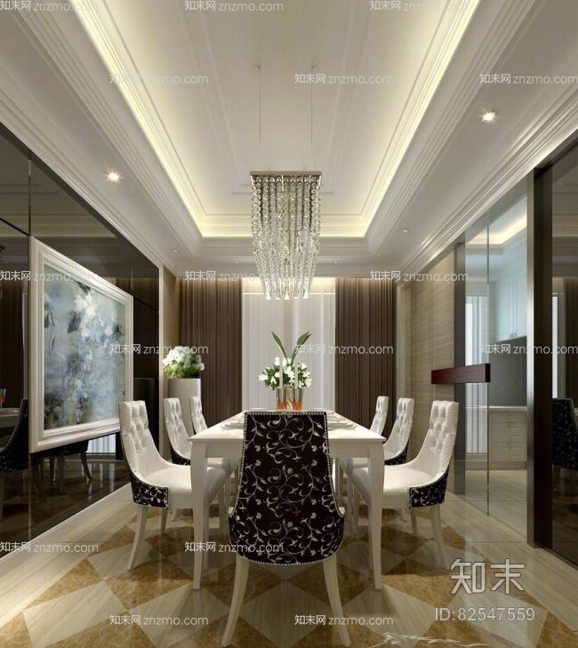 家居餐厅373D模型下载【ID:82547559】