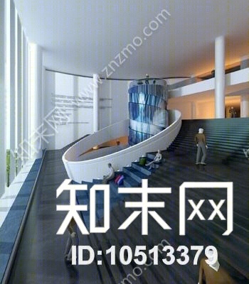 现代商场过道3D模型下载【ID:10513379】