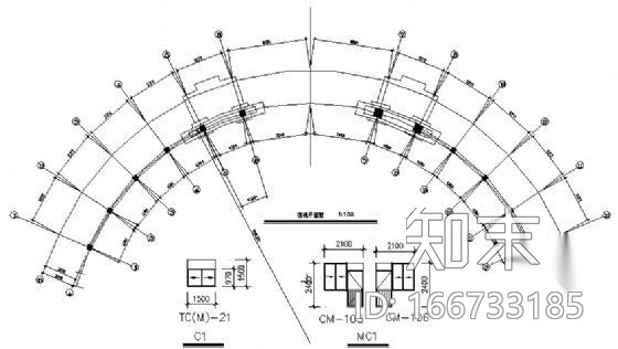 某小区大门建筑图施工图下载【ID:166733185】